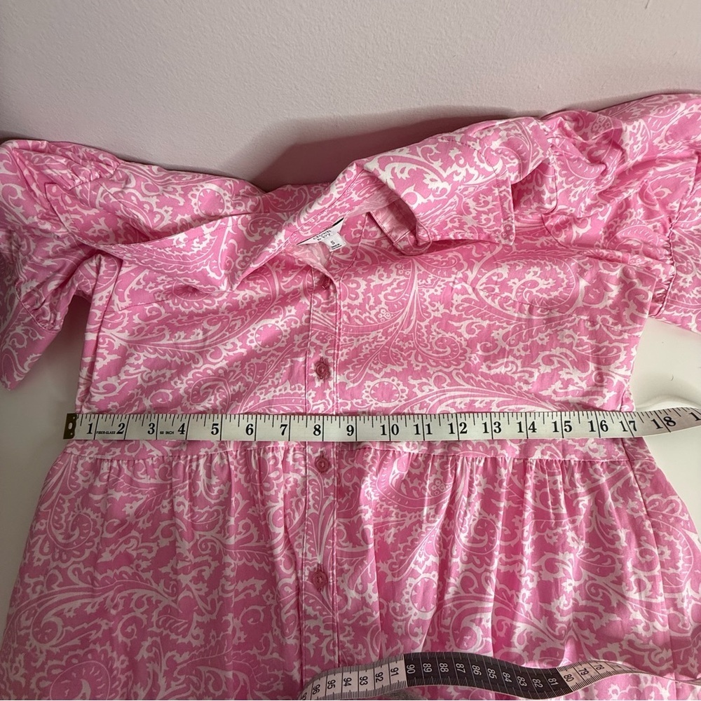 Crown & Ivy - Pink Paisley Button-Down Maxi dress - Small - Picture 10 of 10